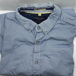 Denim & Flower Blue Short-Sleeve Shirt